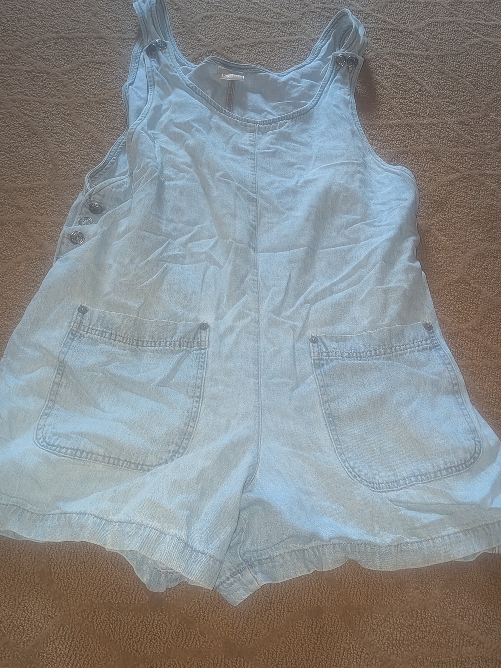 Moda International VICTORIA'S SECRET  Denim Romper LADIES LARGE Y2K VINTAGE